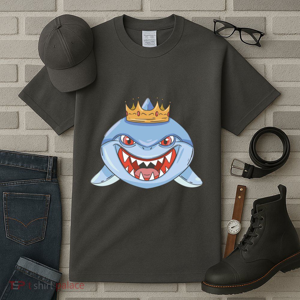Cartoon Shark Crown Tall T-Shirt