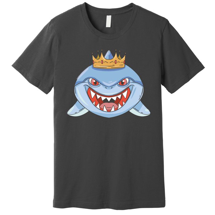 Cartoon Shark Crown Premium T-Shirt