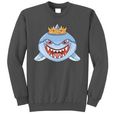 Cartoon Shark Crown Tall Sweatshirt