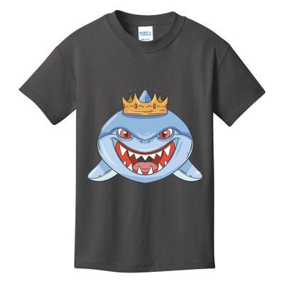 Cartoon Shark Crown Kids T-Shirt