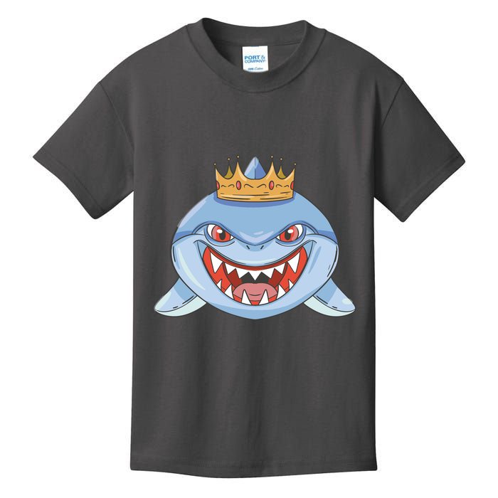 Cartoon Shark Crown Kids T-Shirt