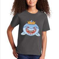 Cartoon Shark Crown Kids T-Shirt