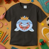 Cartoon Shark Crown Kids T-Shirt