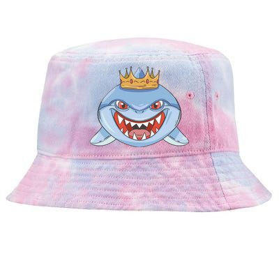 Cartoon Shark Crown Tie-Dyed Bucket Hat