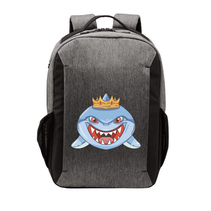 Cartoon Shark Crown Vector Backpack