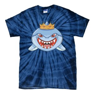 Cartoon Shark Crown Tie-Dye T-Shirt