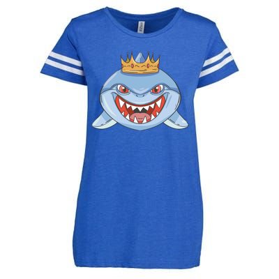 Cartoon Shark Crown Enza Ladies Jersey Football T-Shirt