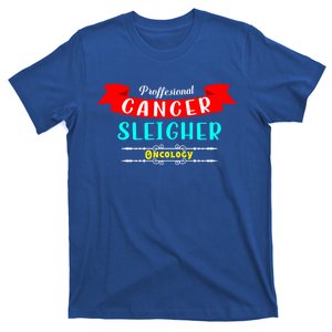 Cancer Sleigher Christmas Oncology Chemo Nurse Gift T-Shirt