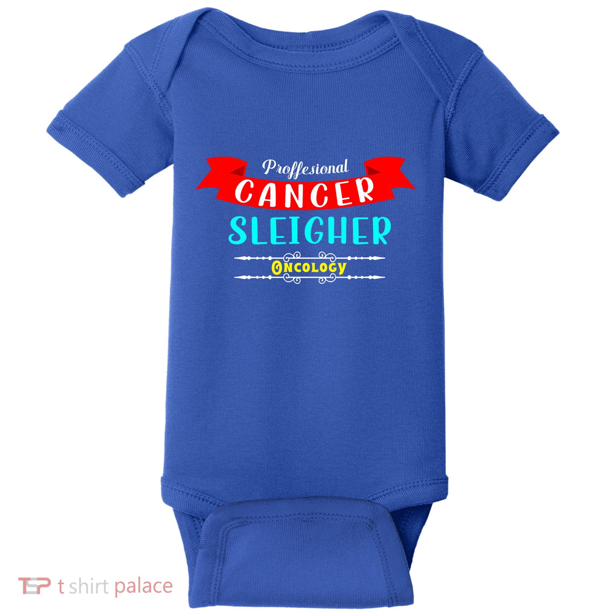 Cancer Sleigher Christmas Oncology Chemo Nurse Gift Baby Bodysuit