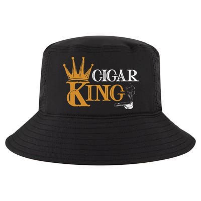 Cigar Smoking Connoisseur Tobacco Cigar King Cool Comfort Performance Bucket Hat