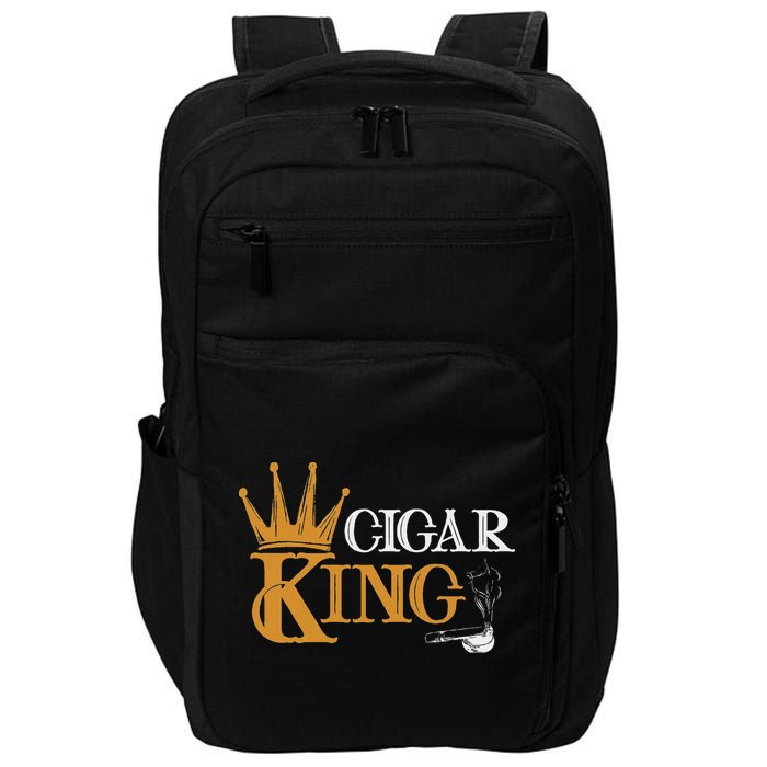 Cigar Smoking Connoisseur Tobacco Cigar King Impact Tech Backpack