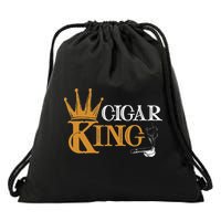 Cigar Smoking Connoisseur Tobacco Cigar King Drawstring Bag