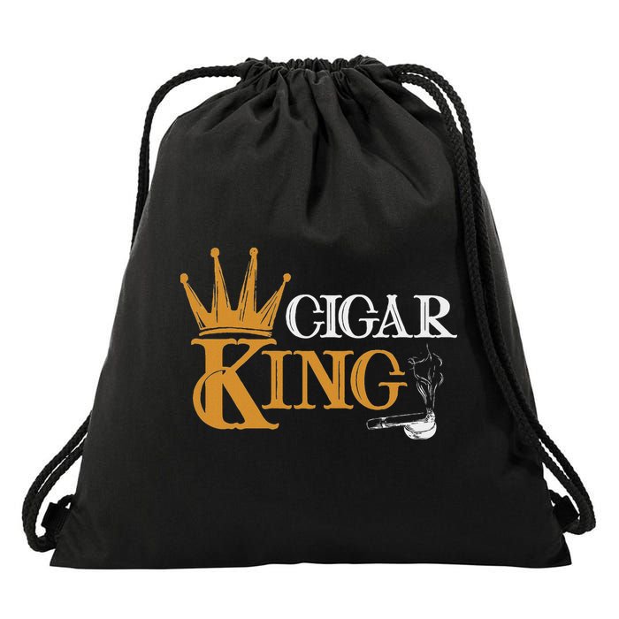 Cigar Smoking Connoisseur Tobacco Cigar King Drawstring Bag