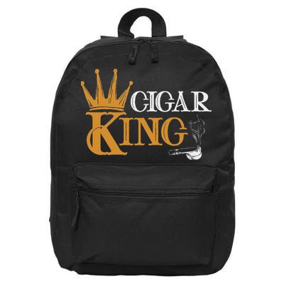 Cigar Smoking Connoisseur Tobacco Cigar King 16 in Basic Backpack