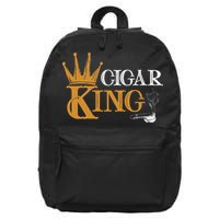 Cigar Smoking Connoisseur Tobacco Cigar King 16 in Basic Backpack