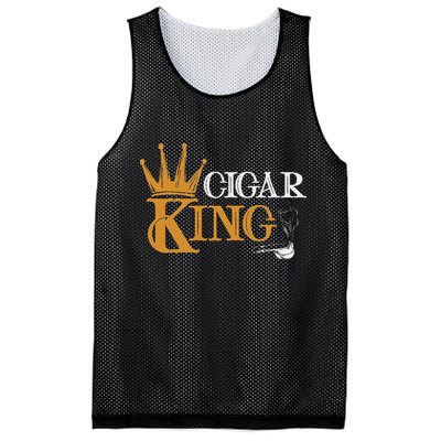 Cigar Smoking Connoisseur Tobacco Cigar King Mesh Reversible Basketball Jersey Tank