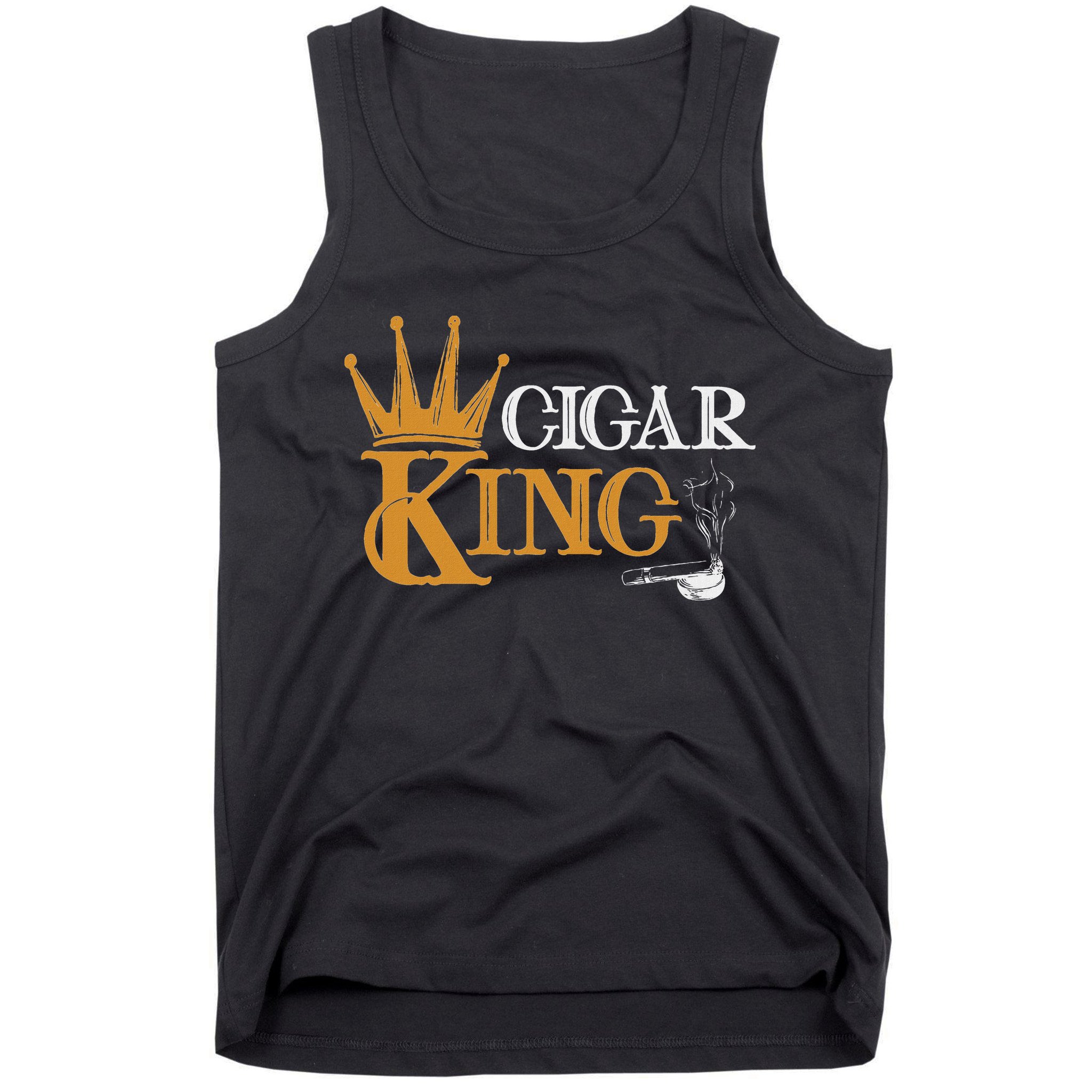Cigar Smoking Connoisseur Tobacco Cigar King Tank Top
