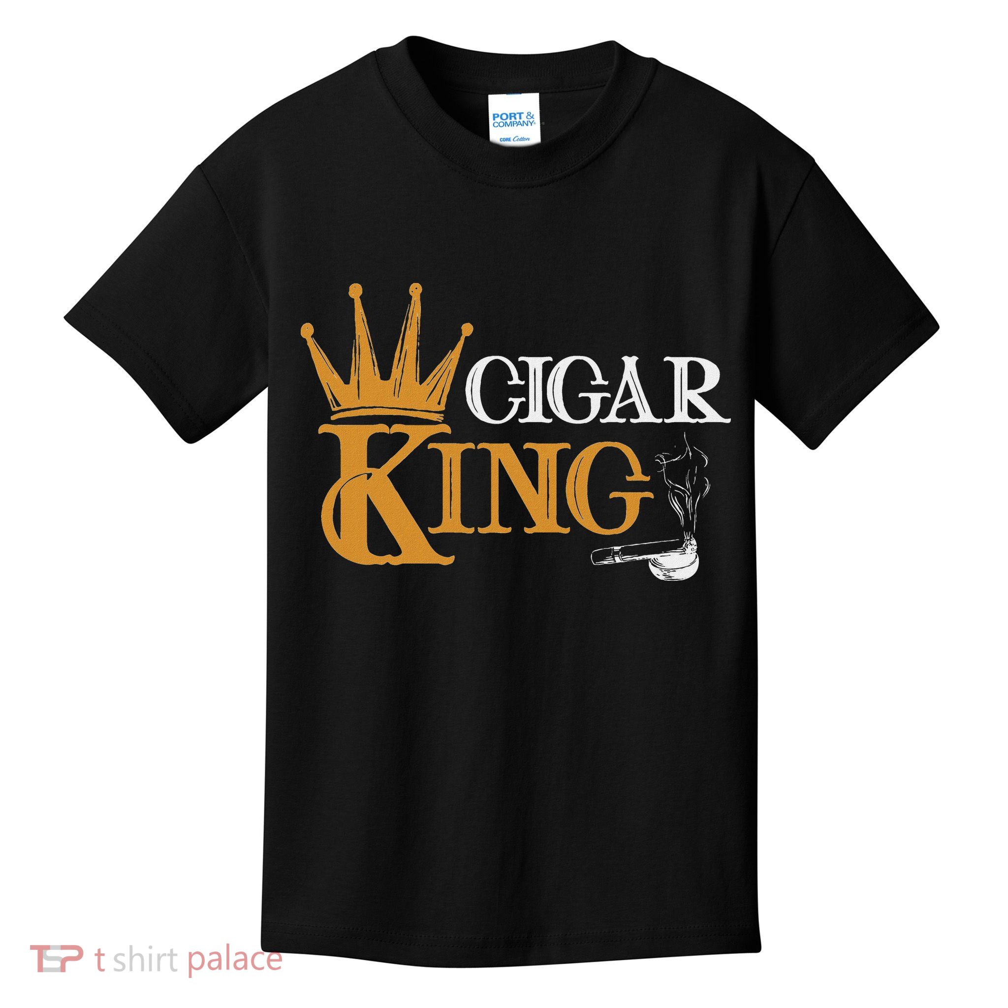 Cigar Smoking Connoisseur Tobacco Cigar King Kids T-Shirt