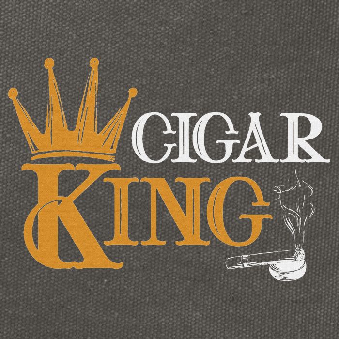 Cigar Smoking Connoisseur Tobacco Cigar King Cotton Canvas Backpack