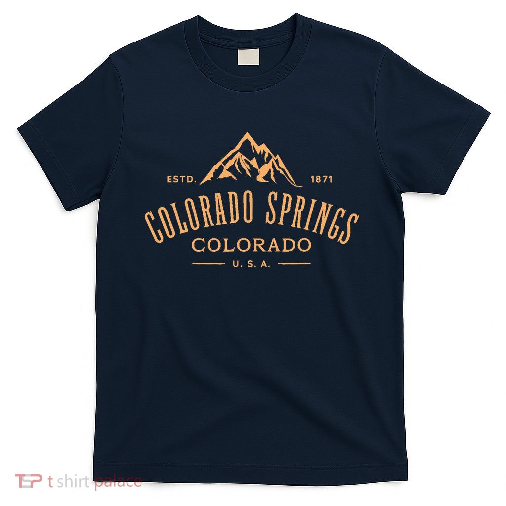 Colorado Springs Colorado Awesome Mountain Design Souvenir T-Shirt