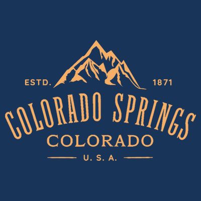 Colorado Springs Colorado Awesome Mountain Design Souvenir T-Shirt