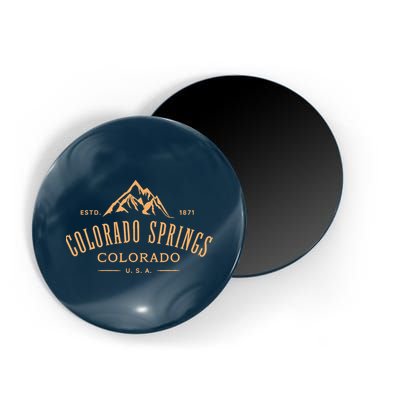 Colorado Springs Colorado Awesome Mountain Design Souvenir Magnet