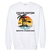 Charleston South Carolina Beach Summer Vacation Garment-Dyed Sweatshirt