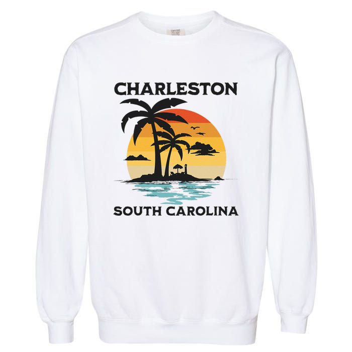 Charleston South Carolina Beach Summer Vacation Garment-Dyed Sweatshirt