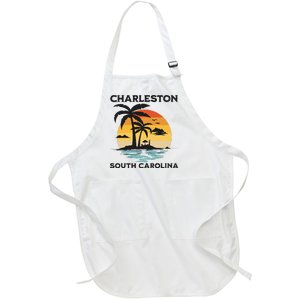 Charleston South Carolina Beach Summer Vacation Full-Length Apron With Pockets