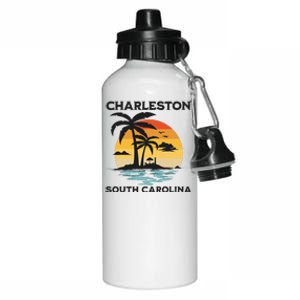 Charleston South Carolina Beach Summer Vacation Aluminum Water Bottle