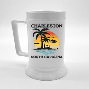 Charleston South Carolina Beach Summer Vacation Beer Stein