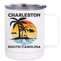 Charleston South Carolina Beach Summer Vacation 12 oz Stainless Steel Tumbler Cup