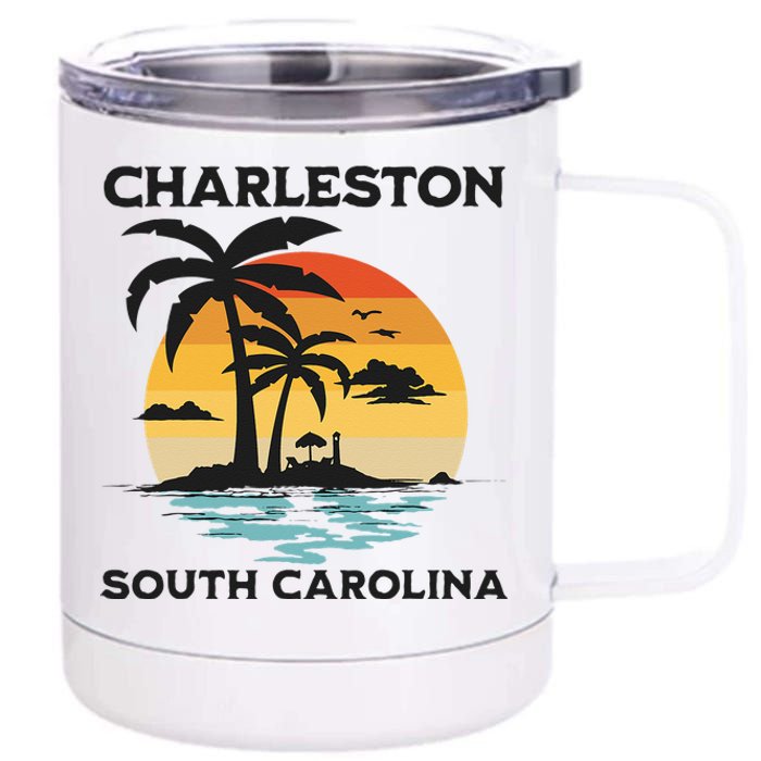 Charleston South Carolina Beach Summer Vacation 12 oz Stainless Steel Tumbler Cup