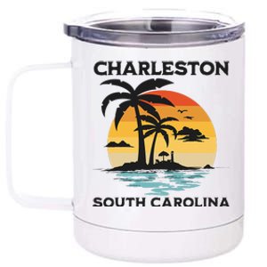 Charleston South Carolina Beach Summer Vacation 12 oz Stainless Steel Tumbler Cup