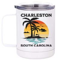 Charleston South Carolina Beach Summer Vacation 12 oz Stainless Steel Tumbler Cup