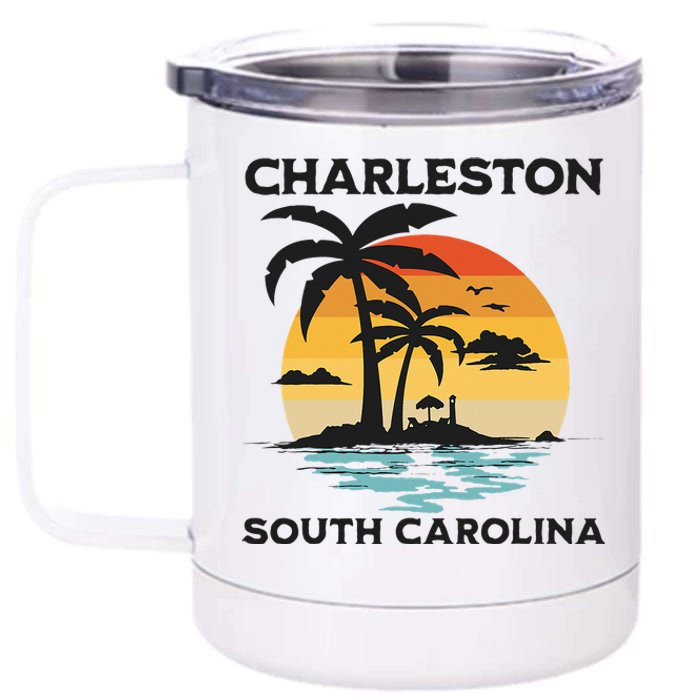 Charleston South Carolina Beach Summer Vacation 12 oz Stainless Steel Tumbler Cup