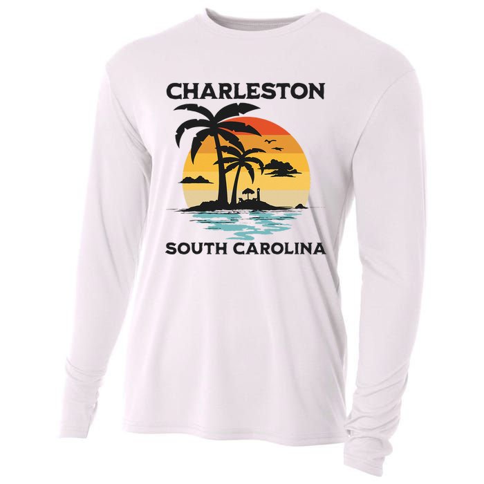 Charleston South Carolina Beach Summer Vacation Cooling Performance Long Sleeve Crew