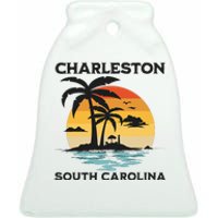 Charleston South Carolina Beach Summer Vacation Ceramic Bell Ornament