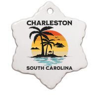 Charleston South Carolina Beach Summer Vacation Ceramic Star Ornament