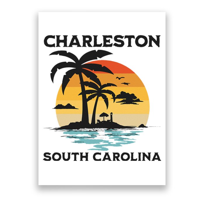 Charleston South Carolina Beach Summer Vacation Poster