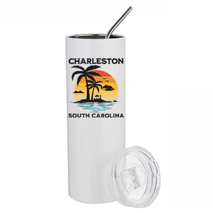 Charleston South Carolina Beach Summer Vacation Stainless Steel Tumbler