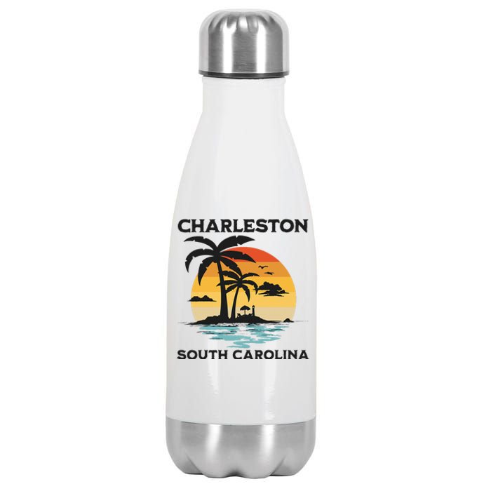 Charleston South Carolina Beach Summer Vacation Stainless Steel Insulated Water Bottle