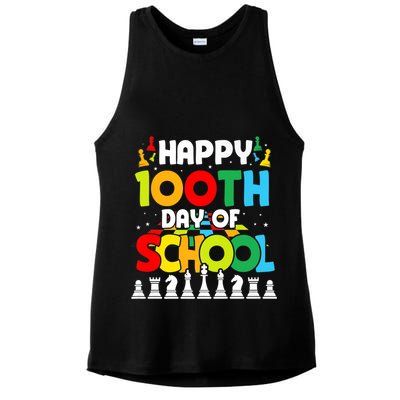 Chess Stuff Chess Club Chess Merch 100th Day Of School Chess Gift Ladies PosiCharge Tri-Blend Wicking Tank
