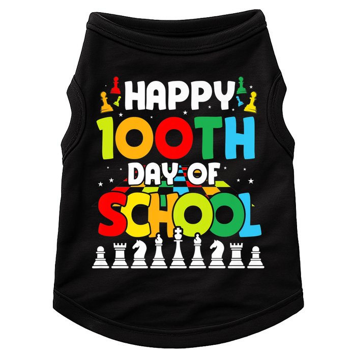 Chess Stuff Chess Club Chess Merch 100th Day Of School Chess Gift Doggie Tank