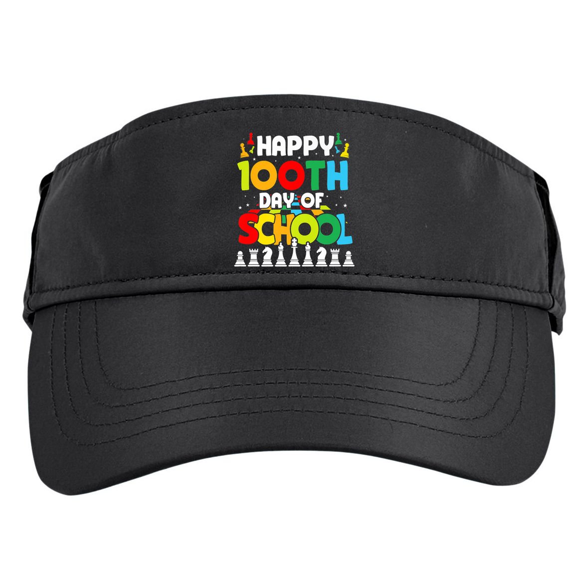 Chess Stuff Chess Club Chess Merch 100th Day Of School Chess Gift Adult Drive Performance Visor