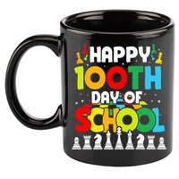 Chess Stuff Chess Club Chess Merch 100th Day Of School Chess Gift 11oz C Handle Ceramic Mug