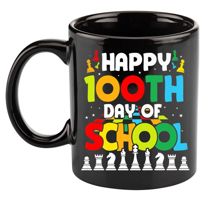 Chess Stuff Chess Club Chess Merch 100th Day Of School Chess Gift 11oz C Handle Ceramic Mug