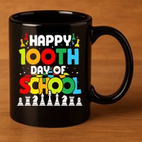 Chess Stuff Chess Club Chess Merch 100th Day Of School Chess Gift 11oz C Handle Ceramic Mug