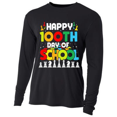 Chess Stuff Chess Club Chess Merch 100th Day Of School Chess Gift Cooling Performance Long Sleeve Crew
