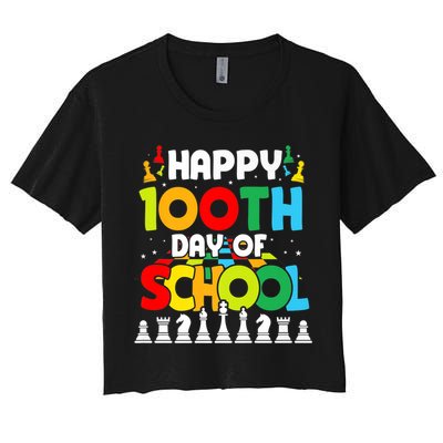 Chess Stuff Chess Club Chess Merch 100th Day Of School Chess Gift Crop Top